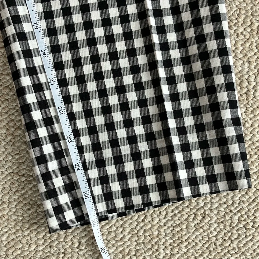 Ann Taylor Gingham Cotton Crop Pants - Picture 6 of 8